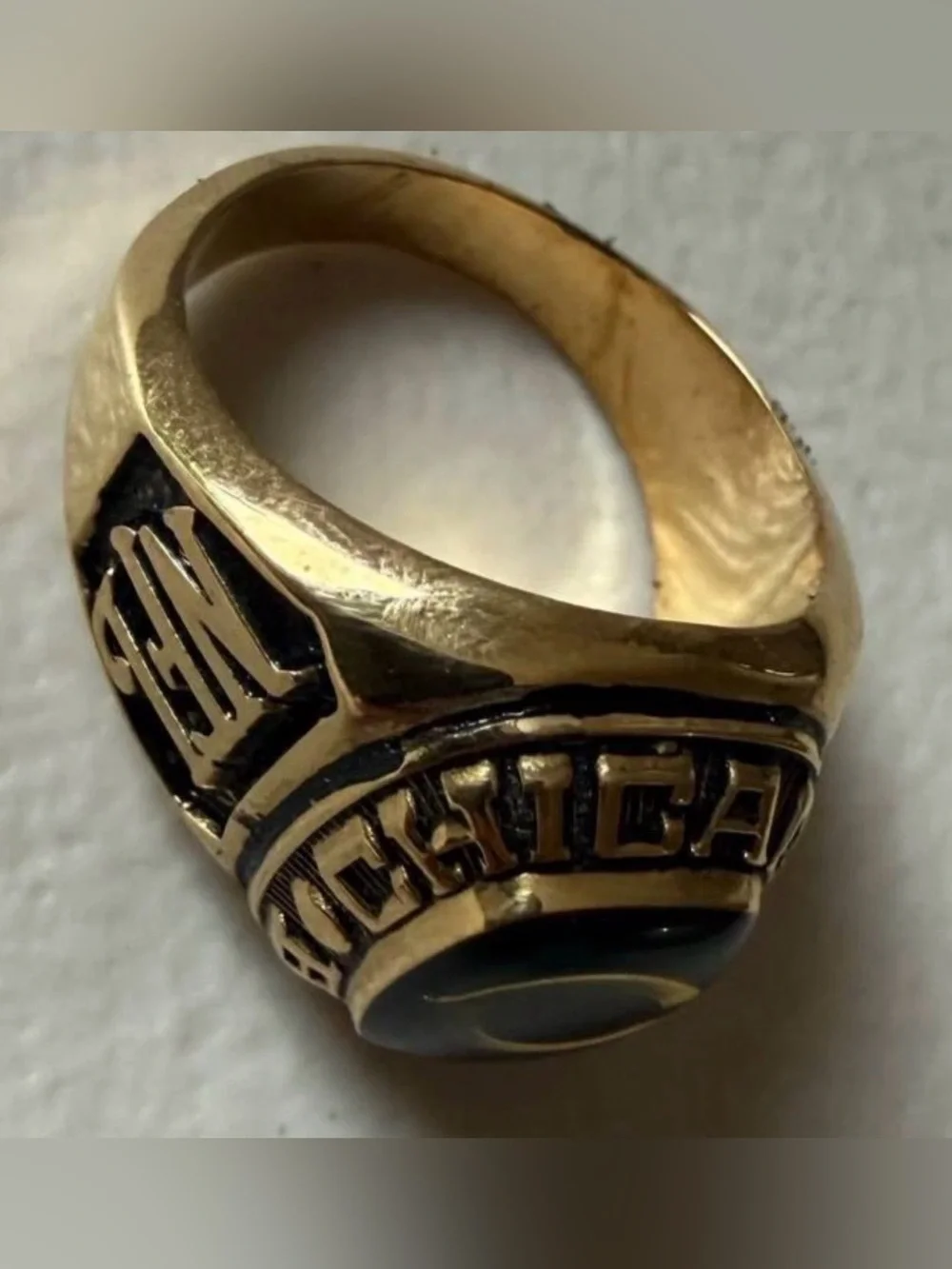Chicago Bears Team Ring Danbury Mint Balfour 24kt Gold Plated COA Box 2002 NFL
